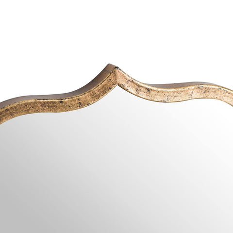 Antique Bronze Curved Mirror Mirrors Hill Interiors 
