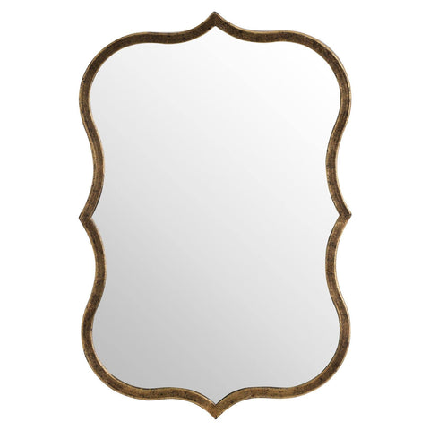 Antique Bronze Curved Mirror Mirrors Hill Interiors 