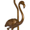 Antique Gold Flamingo Lamp With Mustard Velvet Shade Lighting Hill Interiors 
