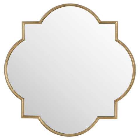Antique Gold Quarterfoil Mirror Mirrors Hill Interiors 