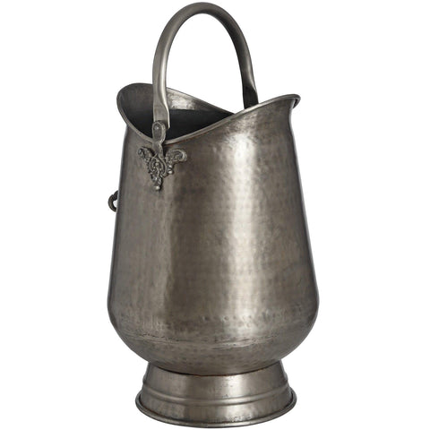 Antique Pewter Coal Bucket Accessories Hill Interiors 