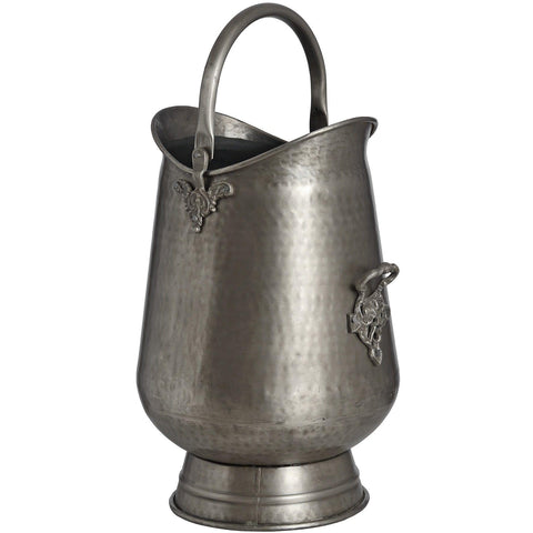 Antique Pewter Coal Bucket Accessories Hill Interiors 