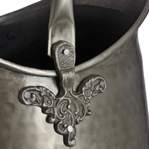 Antique Pewter Coal Bucket Accessories Hill Interiors 