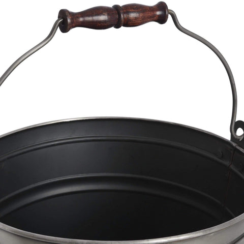 Antique Pewter Kindling Bucket Accessories Hill Interiors 