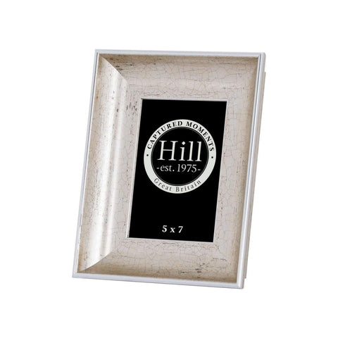 Antique Silver Crackled Effect Photo Frame 5X7 Accessories Hill Interiors 