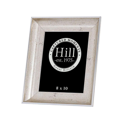 Antique Silver Crackled Effect Photo Frame 8X10 Accessories Hill Interiors 