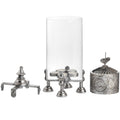 Antique Silver Heart Lantern Spinner Accessories Hill Interiors 