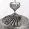 Antique Silver Heart Lantern Spinner Accessories Hill Interiors 