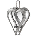 Antique Silver Heart Mirrored Tealight Holder in Small Accessories Hill Interiors 