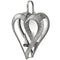 Antique Silver Heart Mirrored Tealight Holder in Small Accessories Hill Interiors 