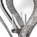 Antique Silver Heart Mirrored Tealight Holder in Small Accessories Hill Interiors 