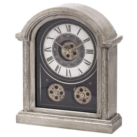 Antique Silver Mechanism Mantle Clock Accessories Hill Interiors 