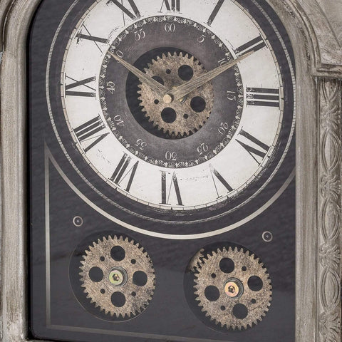 Antique Silver Mechanism Mantle Clock Accessories Hill Interiors 