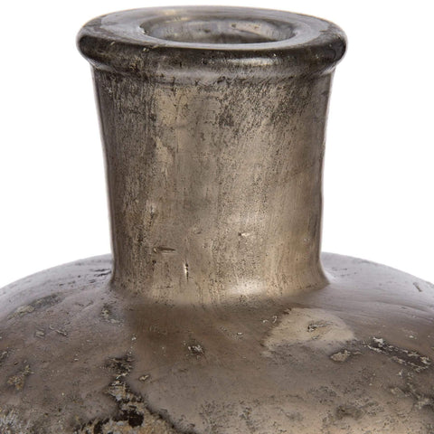 Antique Silver Mercury Glass Bottle Vase Accessories Hill Interiors 