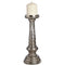 Antique Silver Mercury Glass Candle Stand Accessories Hill Interiors 