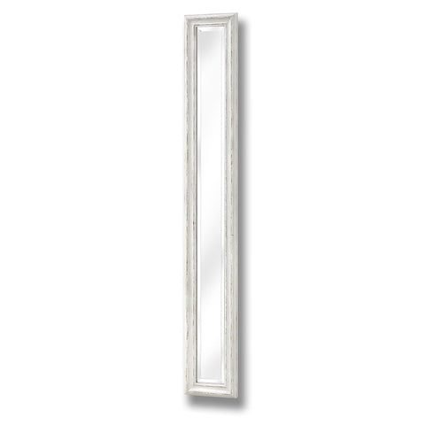 Antique White Frame Narrow Wall Mirror Mirrors Hill Interiors 