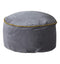 Arabella Velvet Pouffe Grey Living Regency Studio 