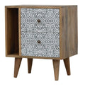 Artea Porcelain Pattern Mini Cabinet Sleeping Artisan Furniture 