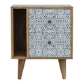 Artea Porcelain Pattern Mini Cabinet Sleeping Artisan Furniture 