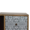 Artea Porcelain Pattern Mini Cabinet Sleeping Artisan Furniture 