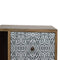 Artea Porcelain Pattern Mini Cabinet Sleeping Artisan Furniture 