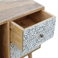 Artea Porcelain Pattern Mini Cabinet Sleeping Artisan Furniture 