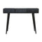 Ash Black 3 Drawer Console Table Living Artisan Furniture 