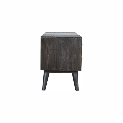 Ash Black 4 Drawer Media Unit Living Artisan Furniture 