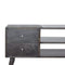 Ash Black 4 Drawer Media Unit Living Artisan Furniture 