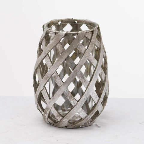 Aspen Lattice Large Candle Lantern Accessories Hill Interiors 