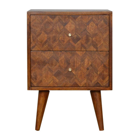 Assorted Chestnut Bedside Sleeping Artisan Furniture 