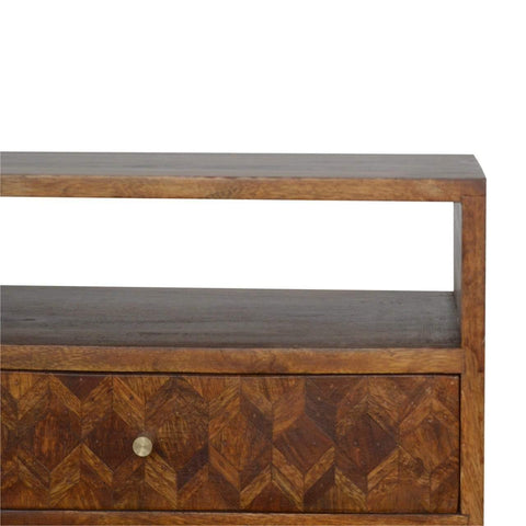 Assorted Chestnut Bedside with Open Slot Sleeping Artisan Furniture 