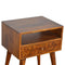 Assorted Chestnut Bedside with Open Slot Sleeping Artisan Furniture 
