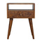 Assorted Chestnut Bedside with Open Slot Sleeping Artisan Furniture 