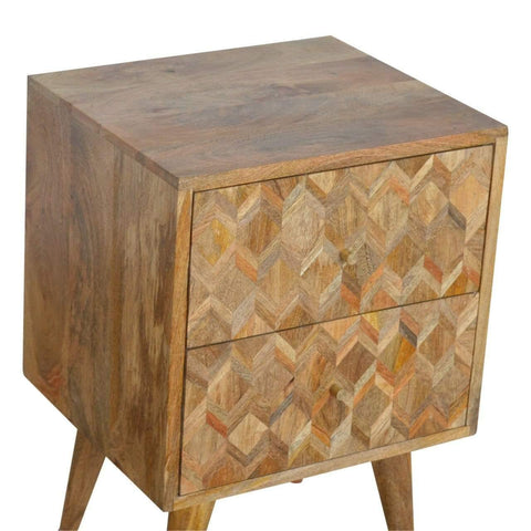 Assorted Oak-ish Bedside Sleeping Artisan Furniture 
