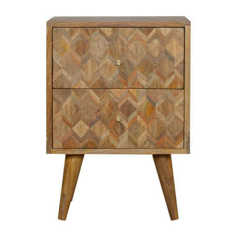 Assorted Oak-ish Bedside Sleeping Artisan Furniture 