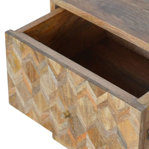 Assorted Oak-ish Bedside Sleeping Artisan Furniture 
