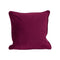 Aubergine Velvet Cushion 40x40cm Accessories Hill Interiors 