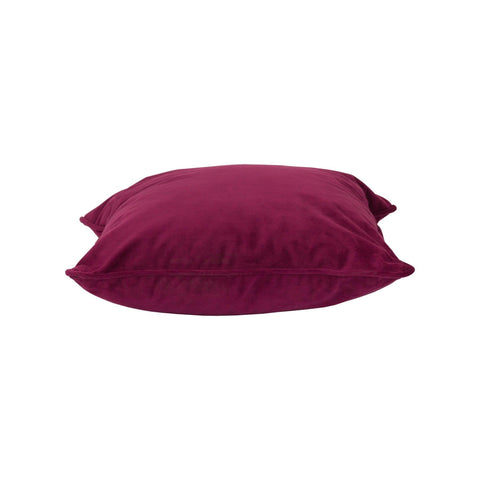 Aubergine Velvet Cushion 40x40cm Accessories Hill Interiors 