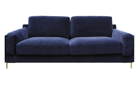 Aubyn 3-Seater Sofa - Dark Blue Sofas Distinction Furniture 