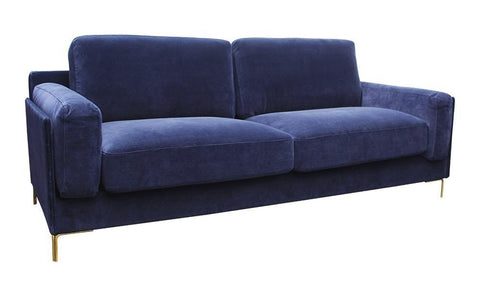 Aubyn 3-Seater Sofa - Dark Blue Sofas Distinction Furniture 