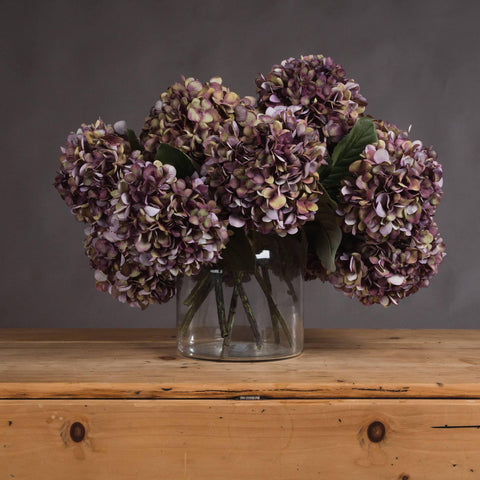 Autumn Burgundy Hydrangea Accessories Hill Interiors 