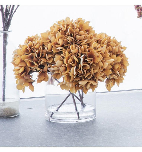Autumn Hydrangea With Glass Vase Accessories Regency Studio 