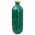 Aztec Collection Brass Embossed Ceramic Dipped Lebes Vase Accessories Hill Interiors 