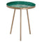 Aztec Collection Brass Embossed ceramic Dipped Side Table Living Hill Interiors 