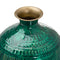 Aztec Collection Brass Embossed Ceramic Dipped Squat Vase Accessories Hill Interiors 