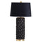 Barbro Table Lamp With Black Velvet Shade Lighting Hill Interiors 