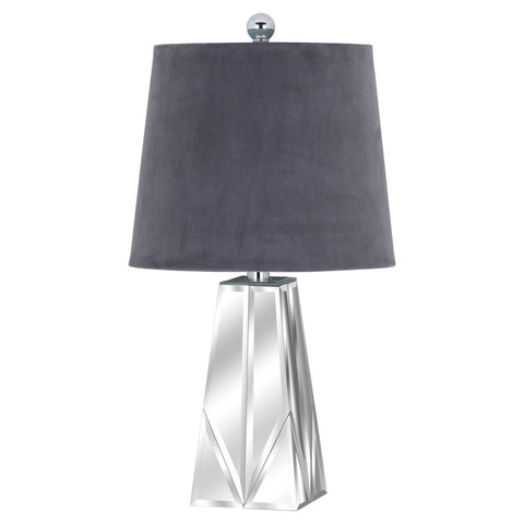 Barnaby Bevelled Mirrored Table Lamp Lighting Hill Interiors 