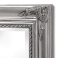 Baroque Slimline Antique Silver Full Length Mirror Mirrors Hill Interiors 