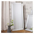 Baskin Rectangle Mirror Silver 53x23.5" Sleeping Regency Studio 